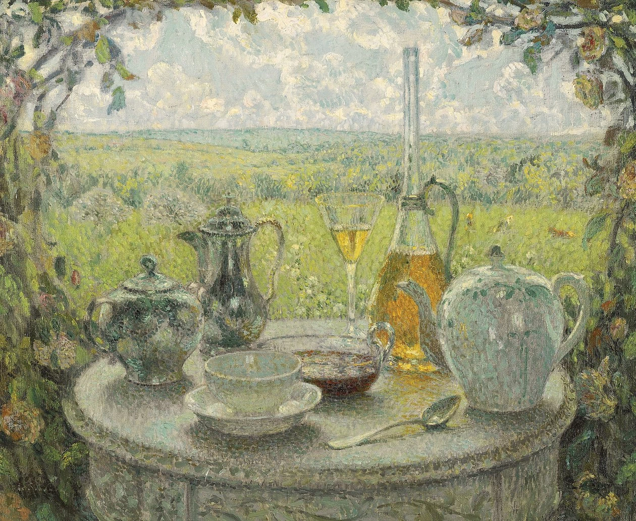 Henri Le Sidaner - 125, Il tavolo, Primavera